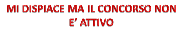 Concorso non attivo
